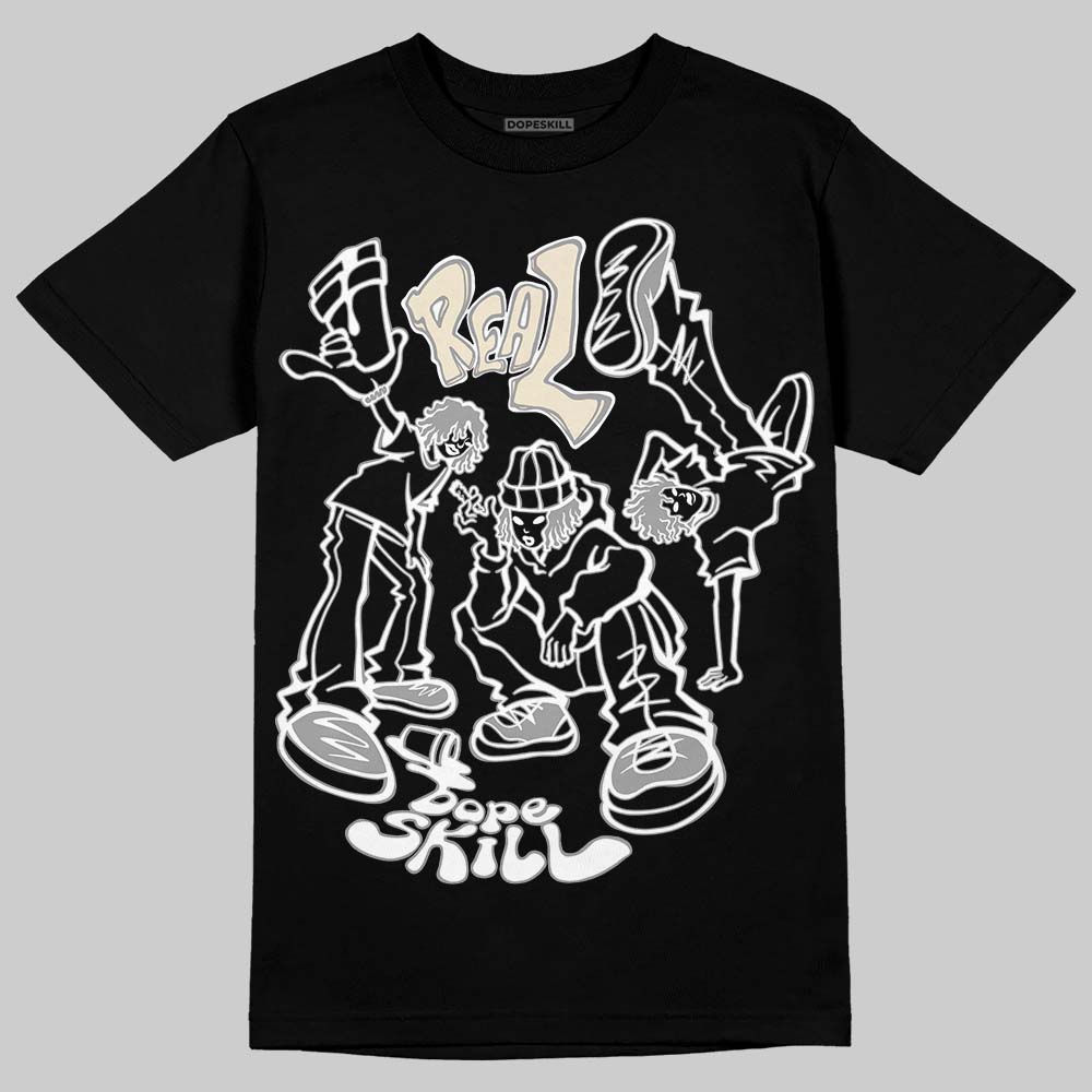 Jordan 5 Retro Reverse Metallic DopeSkill T-Shirt Real Y2K Players Graphic Streetwear - Black