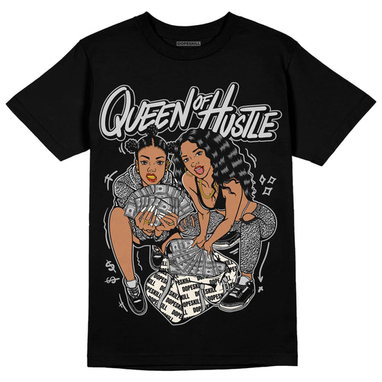 Jordan 3 “Off Noir” DopeSkill T-Shirt Queen Of Hustle Graphic Streetwear - Black