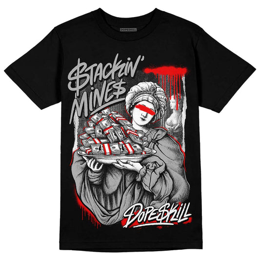 Jordan 1 Low OG “Shadow” DopeSkill T-Shirt Stackin Mines Graphic Streetwear - Black