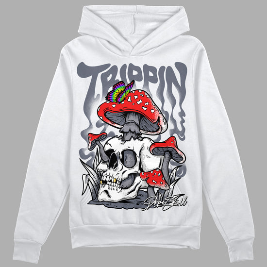 Jordan 14 Retro 'Stealth' DopeSkill Hoodie Sweatshirt Trippin Graphic Streetwear - White