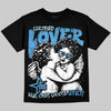 Jordan 11 Low University Blue DopeSkill T-Shirt Real Ones Choose Loyalty Graphic Streetwear - Black