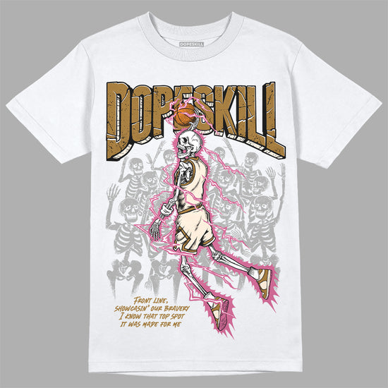 Dunk Low Just Do It “Bronzine/Playful Pink” DopeSkill T-Shirt Thunder Dunk Graphic Streetwear - White 