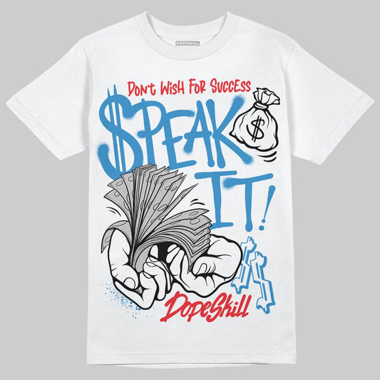 Jordan 3 Retro OG Rare Air DopeSkill T-Shirt Speak It Graphic Streetwear - White 