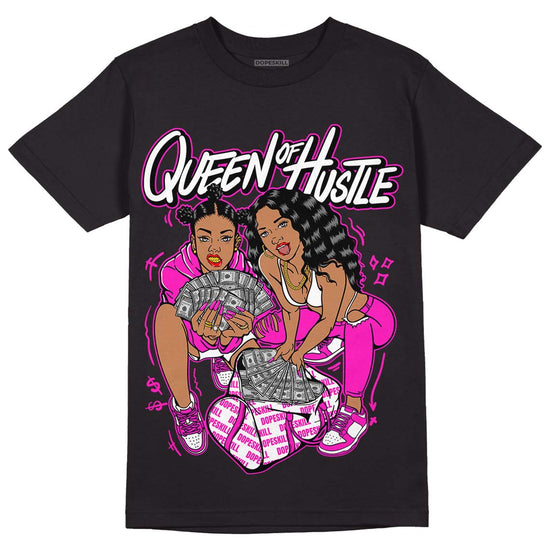 Dunk Low GS “Active Fuchsia” DopeSkill T-Shirt Queen Of Hustle Graphic Streetwear - Black