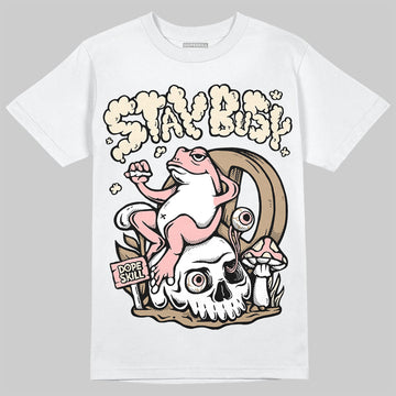 Nike Air Force 1 Low Canvas “Linen” DopeSkill T-Shirt Stay Busy Graphic Streetwear - White
