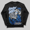 Jordan 12 “Blueberry” DopeSkill Long Sleeve T-Shirt Stackin Mines Graphic Streetwear - Black