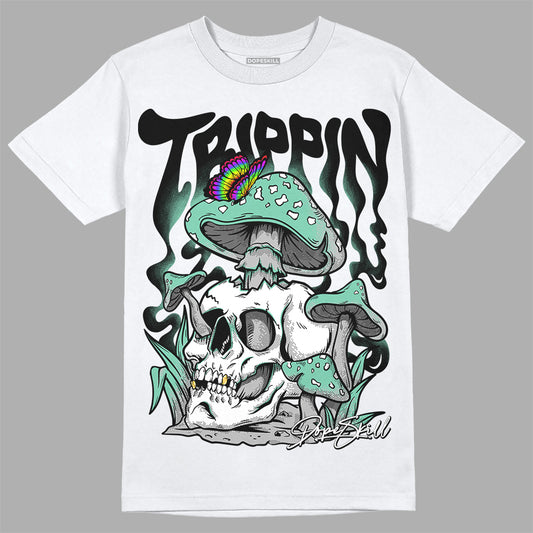 Jordan 3 "Green Glow" DopeSkill T-Shirt Trippin Graphic Streetwear - White 