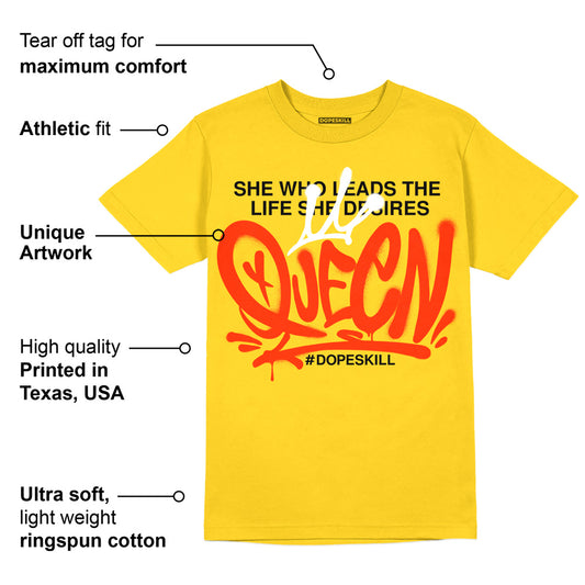 Yellow Ochre 6s DopeSkill Yellow T-shirt Queen Graphic