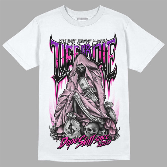 Dunk Low GS 'Triple Pink' DopeSkill T-Shirt Life or Die Graphic Streetwear - White