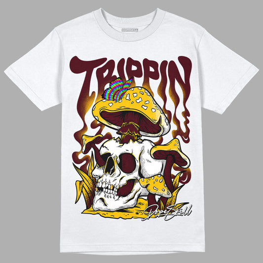 Dunk Yellow Bordeaux DopeSkill T-Shirt Trippin Graphic Streetwear - White