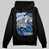 Jordan 12 “Blueberry” DopeSkill Hoodie Sweatshirt Stackin Mines Graphic Streetwear - Black