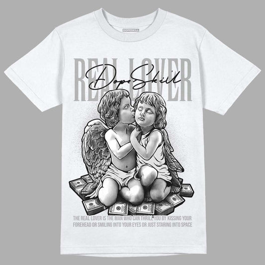 Dunk Low ‘Pure Platinum’ DopeSkill T-Shirt Real Lover Graphic Streetwear - White