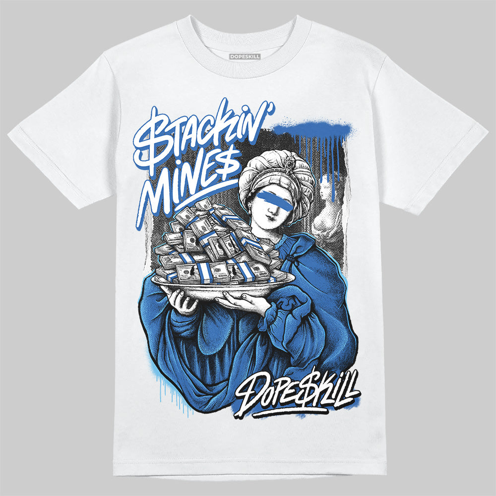 Jordan 12 “Blueberry” DopeSkill T-Shirt Stackin Mines Graphic Streetwear - White