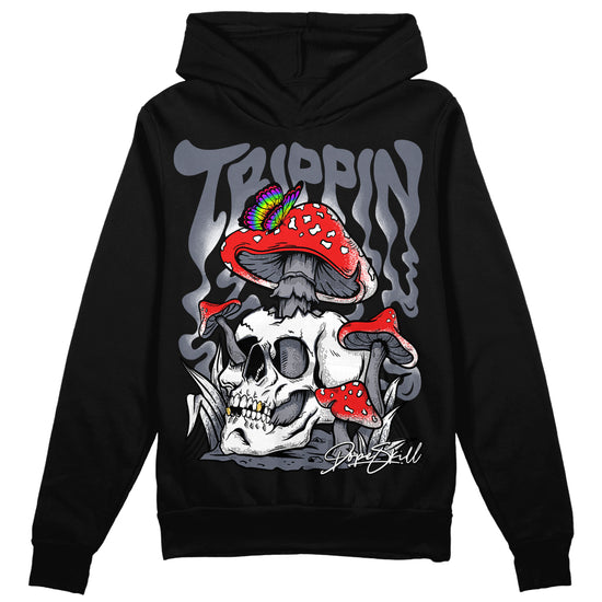 Jordan 14 Retro 'Stealth' DopeSkill Hoodie Sweatshirt Trippin Graphic Streetwear - Black