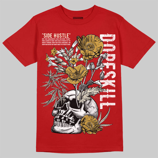Jordan 1 Retro High OG Black Toe Reimagined DopeSkill T-Shirt Side Hustle Graphic Streetwear - Red