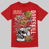 Jordan 1 Retro High OG Black Toe Reimagined DopeSkill T-Shirt Side Hustle Graphic Streetwear - Red