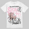 AMIRI White & Pink Stars Court Sneakers DopeSkill T-Shirt Speak It Graphic Streetwear - White