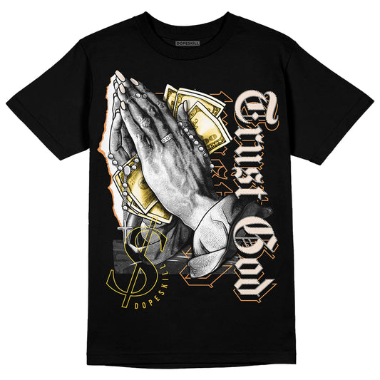 Jordan 4 "Sail" DopeSkill T-Shirt Trust God Graphic Streetwear - Black