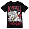 Jordan 1 Retro High '85 OG Metallic Burgundy DopeSkill T-Shirt Sorry I've Been Trappin Graphic Streetwear - Black