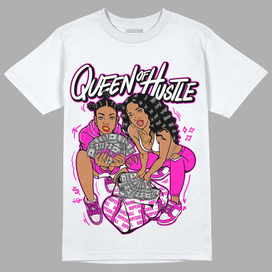 Dunk Low GS “Active Fuchsia” DopeSkill T-Shirt Queen Of Hustle Graphic Streetwear - White