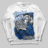 Jordan 12 “Blueberry” DopeSkill Long Sleeve T-Shirt Stackin Mines Graphic Streetwear - White