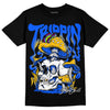 Royal Blue Sneakers DopeSkill T-Shirt Trippin Graphic Streetwear - Black