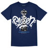 Jordan 3 "Midnight Navy" DopeSkill Navy T-shirt Queen Chess Graphic Streetwear