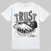 Jordan 4 Retro Cave Stone DopeSkill T-Shirt Trust No One Graphic Streetwear - White 
