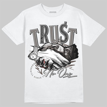 Jordan 4 Retro Cave Stone DopeSkill T-Shirt Trust No One Graphic Streetwear - White 