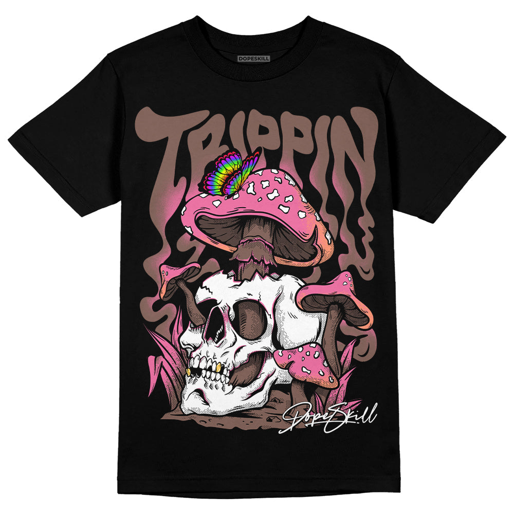 Dunk Low Smokey Mauve Playful Pink DopeSkill T-Shirt Trippin Graphic Streetwear - Black