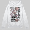 AMIRI White & Pink Stars Court Sneakers DopeSkill Hoodie Sweatshirt Side Hustle Graphic Streetwear - White