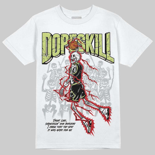 Jordan 5 “Luminous Green” DopeSkill T-Shirt Thunder Dunk Graphic Streetwear - White