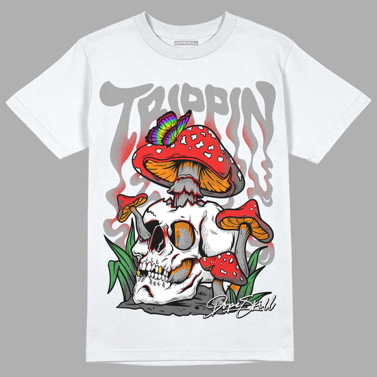 Grey Sneakers DopeSkill T-Shirt Trippin Graphic Streetwear - White