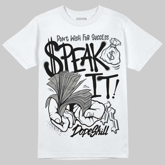 Jordan 3 Retro Black Cat DopeSkill T-Shirt Speak It Graphic Streetwear - White