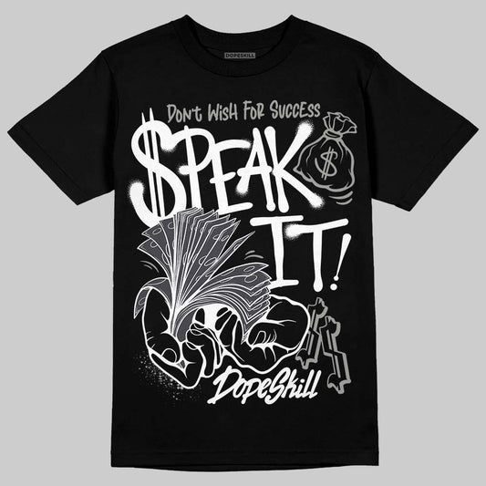 Jordan 3 Retro Black Cat DopeSkill T-Shirt Speak It Graphic Streetwear - Black