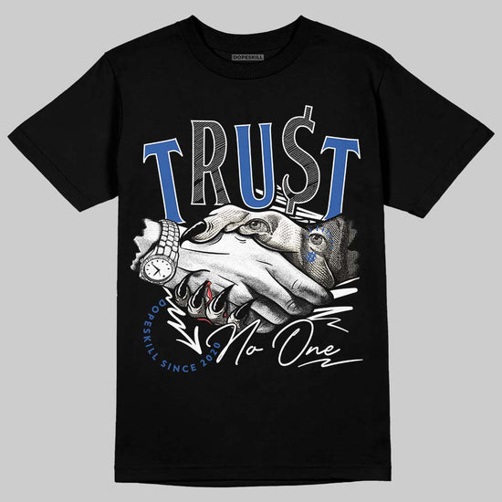 Jordan 1 Low Travis Scott x Fragment DopeSkill T-Shirt Trust No One Graphic Streetwear - Black
