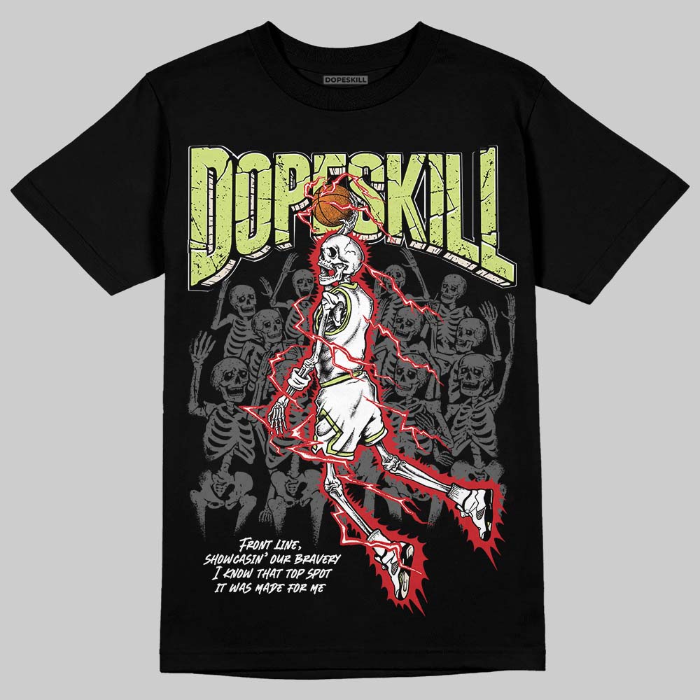 Jordan 5 “Luminous Green” DopeSkill T-Shirt Thunder Dunk Graphic Streetwear - Black