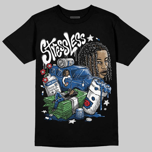 Jordan 1 Low OG “Storm Blue” DopeSkill T-Shirt Stressless Graphic Streetwear - Black
