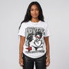 White Cement 4s DopeSkill Oversize Print T-Shirt Real Ones Choose Loyalty Graphic