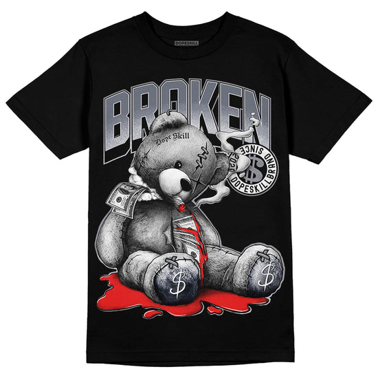 Jordan 14 Retro 'Stealth' DopeSkill T-Shirt Sick Bear Graphic Streetwear - Black