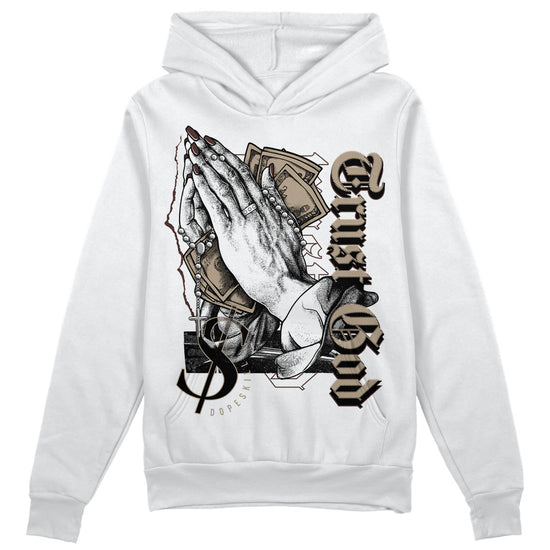 Jordan 1 High OG “Latte” DopeSkill Hoodie Sweatshirt Trust God Graphic Streetwear - White 