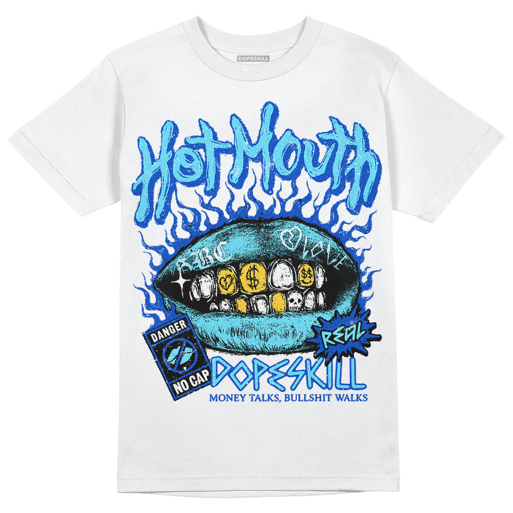 Dunk Low Argon DopeSkill T-Shirt Hot Mouth Graphic Streetwear - WHite 