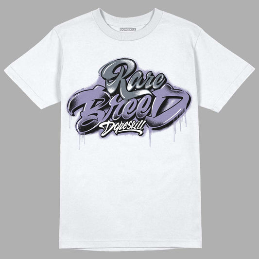 Jordan 5 Retro Low Indigo Haze DopeSkill T-Shirt Rare Breed Type Graphic Streetwear  - White