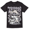 Jordan 2 Cement Grey DopeSkill T-Shirt Trippin Graphic Streetwear - Black