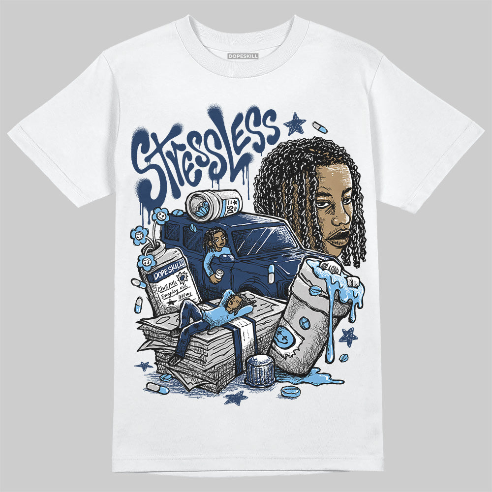 Jordan 4 SB “Summit White/Navy” DopeSkill T-Shirt Stressless Graphic Streetwear - White