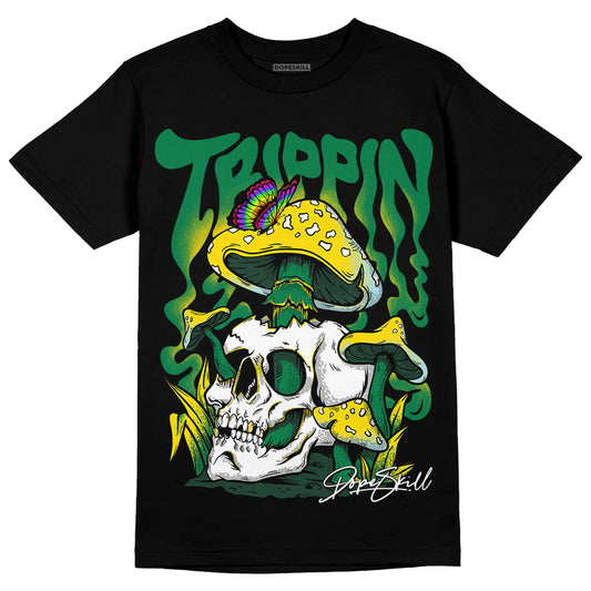 Jordan 5 “Lucky Green” DopeSkill T-Shirt Trippin Graphic Streetwear - black