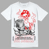 Jordan 4 Retro Red Cement DopeSkill T-Shirt Show Me The Money Graphic Streetwear - White