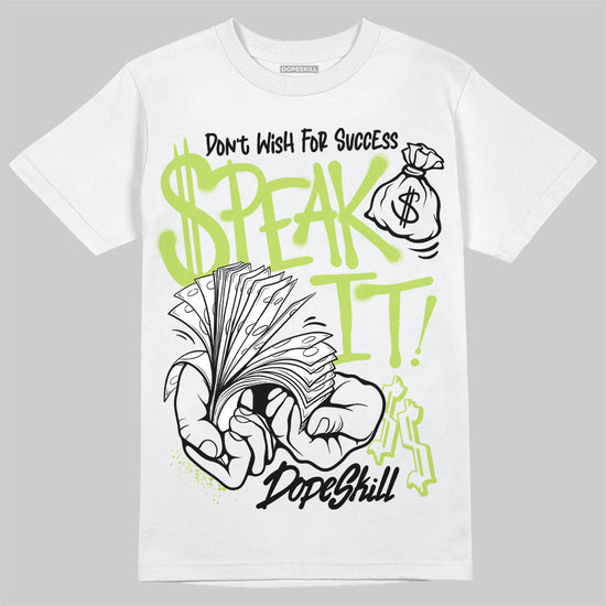 Jordan 13 Retro Bright Cactus DopeSkill T-Shirt Speak It Graphic Streetwear - White