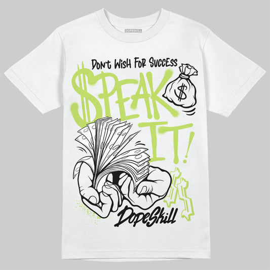 Jordan 13 Retro Bright Cactus DopeSkill T-Shirt Speak It Graphic Streetwear - White