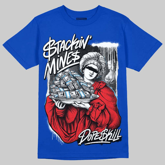 Jordan 12 “Blueberry” DopeSkill Royal T-shirt Stackin Mines Graphic Streetwear